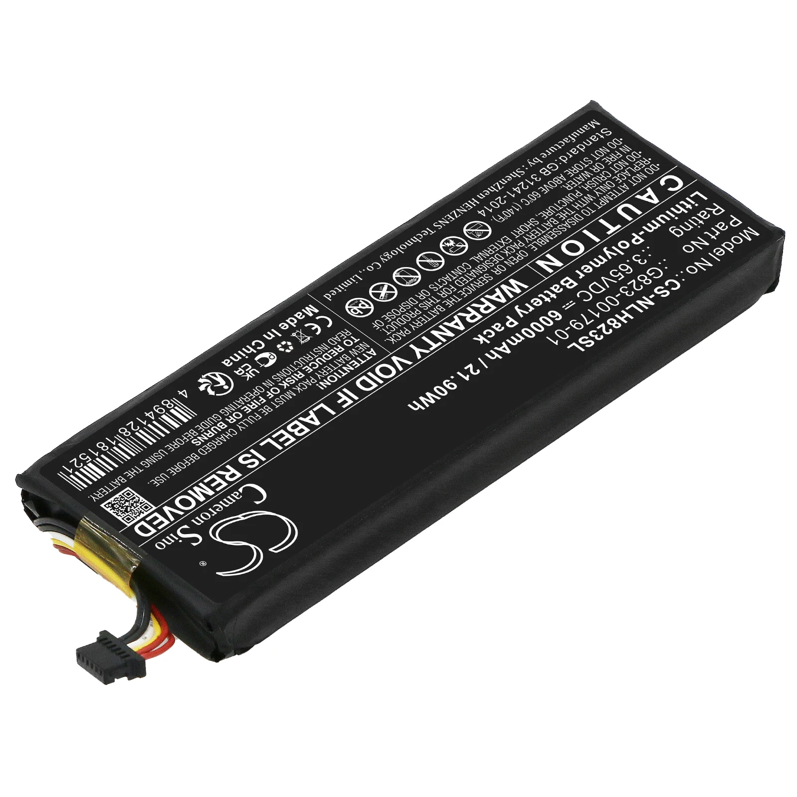 Home Security Battery Replacement - Сменный литий-полимерный аккумулятор CameronSino G823-00179-01 GS25